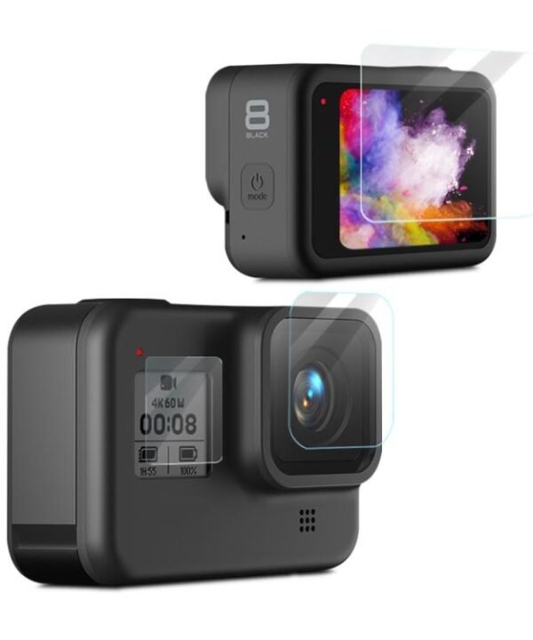 For GoPro HERO8 Black Camera Lens HD Protective Film + LCD Display HD Screen Protector