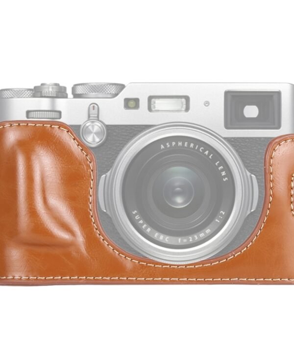 1/4 inch Thread PU Leather Camera Half Case Base for FUJIFILM X100F, For FUJIFILM X100F