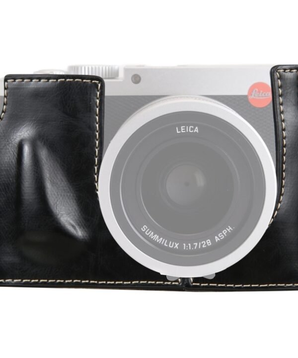 1/4 inch Thread PU Leather Camera Half Case Base for Leica Q (Typ 116), For Leica Q