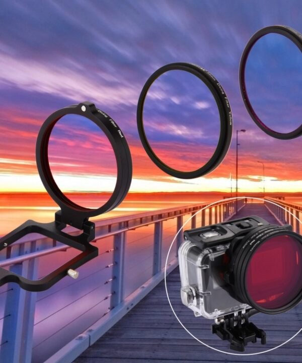 58mm Yellow + Red + Purple Diving Lens Filter for GoPro HERO7 Black/6 /5