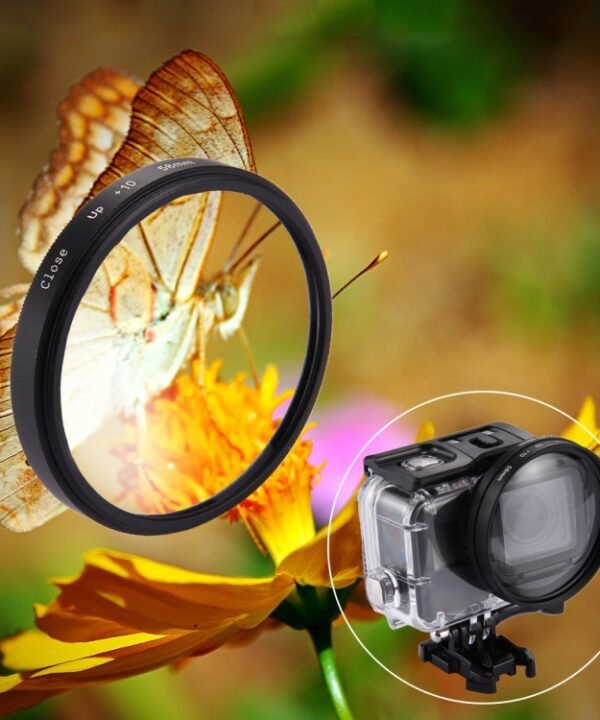 58mm 2 in 1 10X Close-Up Lens Filter for GoPro HERO7 Black/6 /5