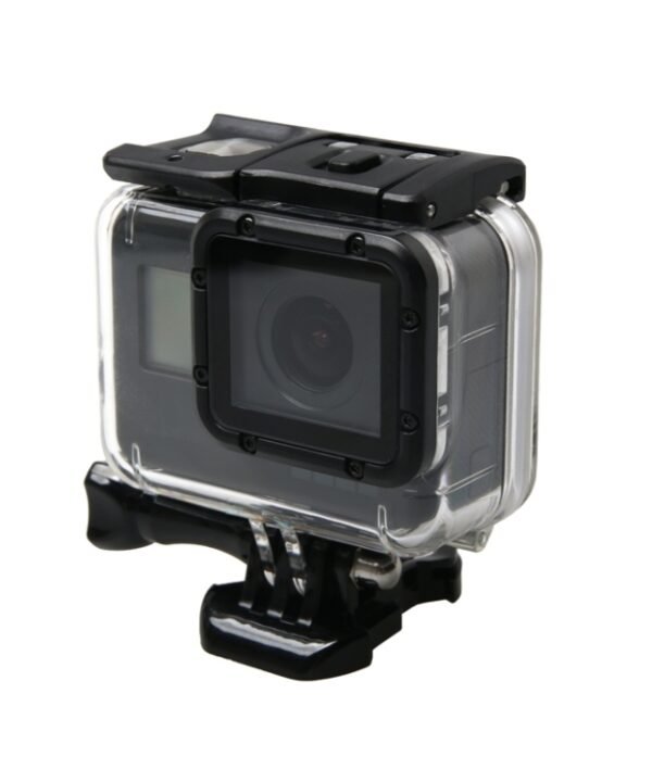 For GoPro HERO6 /5 Waterproof Housing Protective Case + Hollow Back Cover with Buckle Basic Mount & Screw