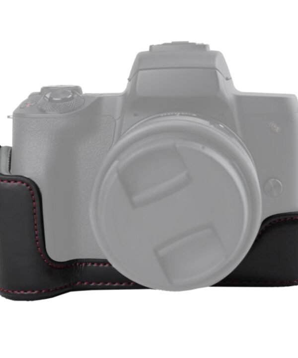 1/4 inch Thread PU Leather Camera Half Case Base for Canon EOS M50 / M50 Mark II, For Canon EOS M50