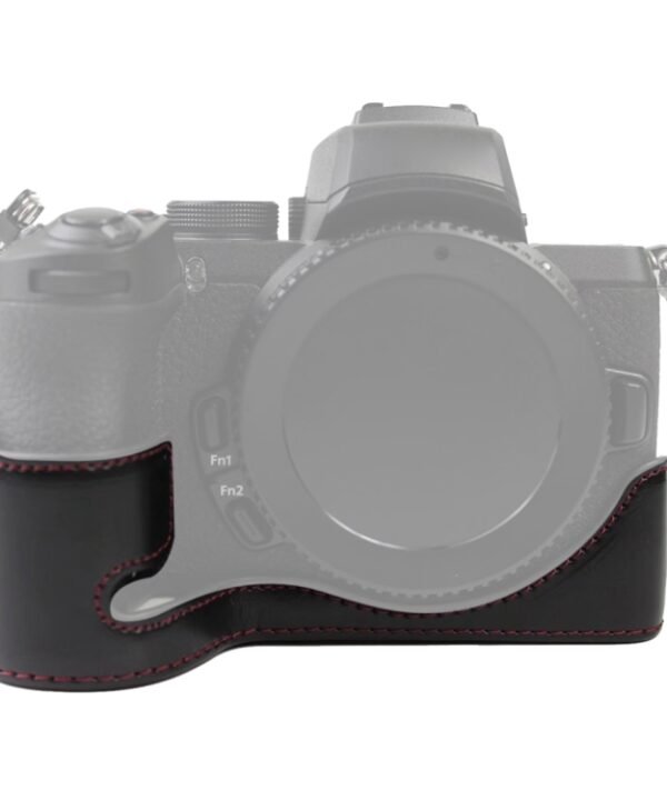 1/4 inch Thread PU Leather Camera Half Case Base for Nikon Z50, For Nikon Z50