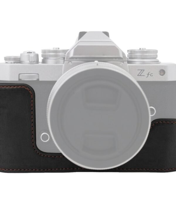 1/4 inch Thread PU Leather Camera Half Case Base for Nikon Z fc, For Nikon Z fc