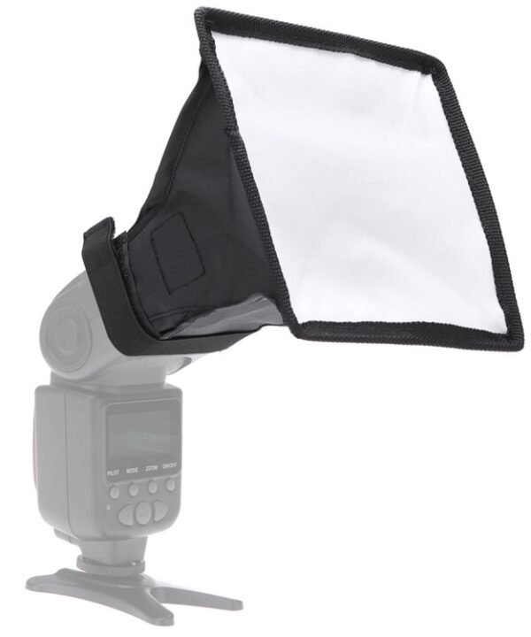 Portable Flash Folding Soft Box, Without Flash Light Holder, Size: 15 x 17 cm(Black + White)