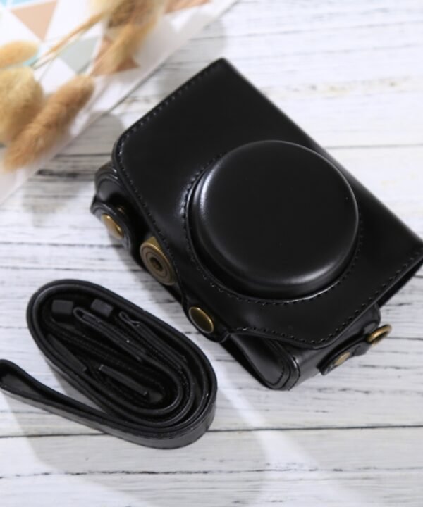 Full Body Camera PU Leather Case Bag with Strap for Canon PowerShot SX730 HS / SX720 HS, For SX730 HS