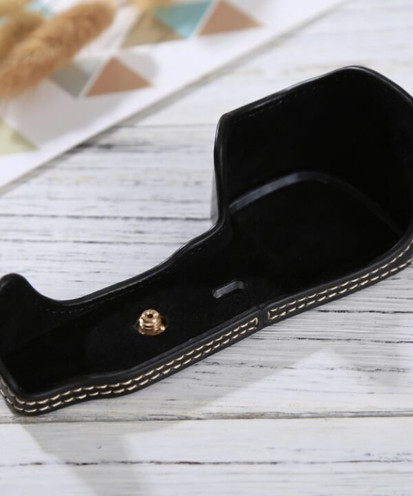 1/4 inch Thread PU Leather Camera Half Case Base for Sony ILCE-6000 / A6000, For Sony A6000