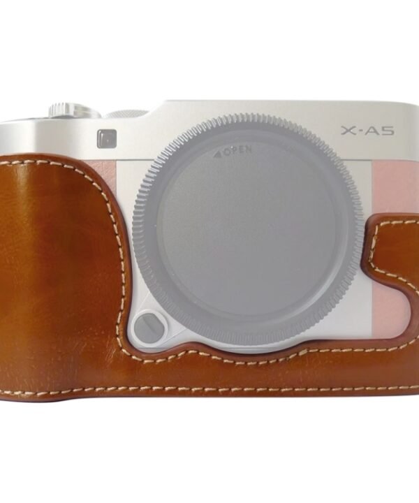 1/4 inch Thread PU Leather Camera Half Case Base for FUJIFILM X-A5 / X-A20, For FUJIFILM XA5