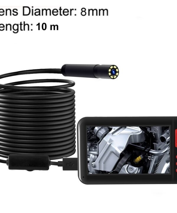 P20 4.3 Inch Screen Display HD1080P Inspection Endoscope with 8 LEDs, Length: 10m, Lens Diameter: 8mm, Mild Line