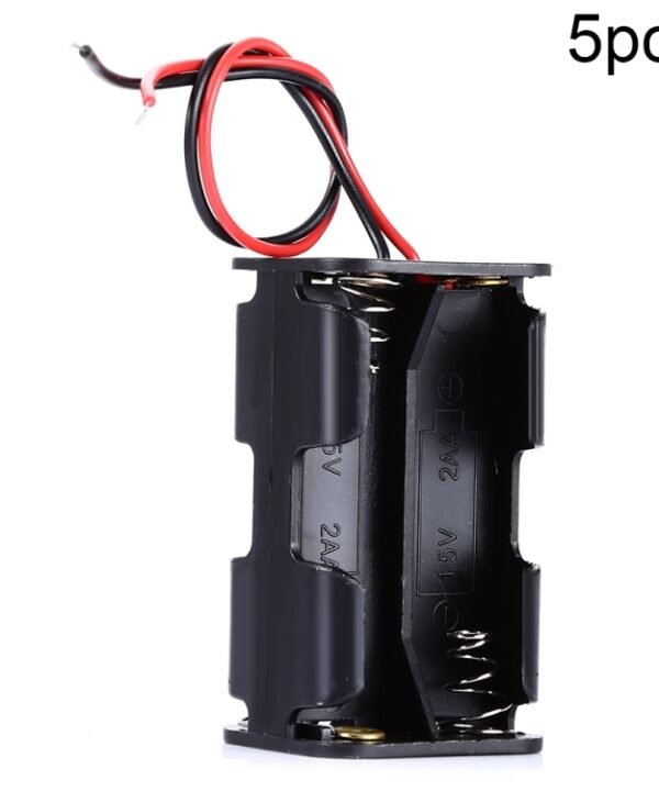 5pcs LandaTianrui LDTR-DJ002 6V 4 x AA Batteries Case Storage Holder with 18cm Cable for Arduino, 6V 4 x AA