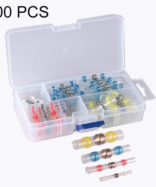 100 PCS / Box Professional Water Resistant Solder Ring Heat-shrinkable Tube