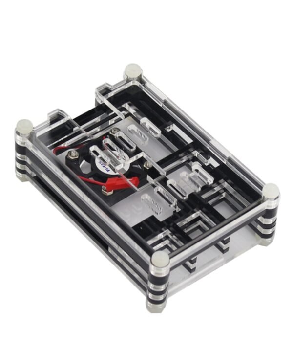 9 Layers Acrylic Box Shell Case with Cooling Fan for Raspberry pi 3