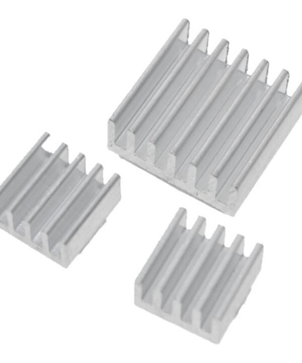 3 in 1 Cooling Heatsink Aluminium Heat Sink Pad Shims for Raspberry Pi 3 / 2