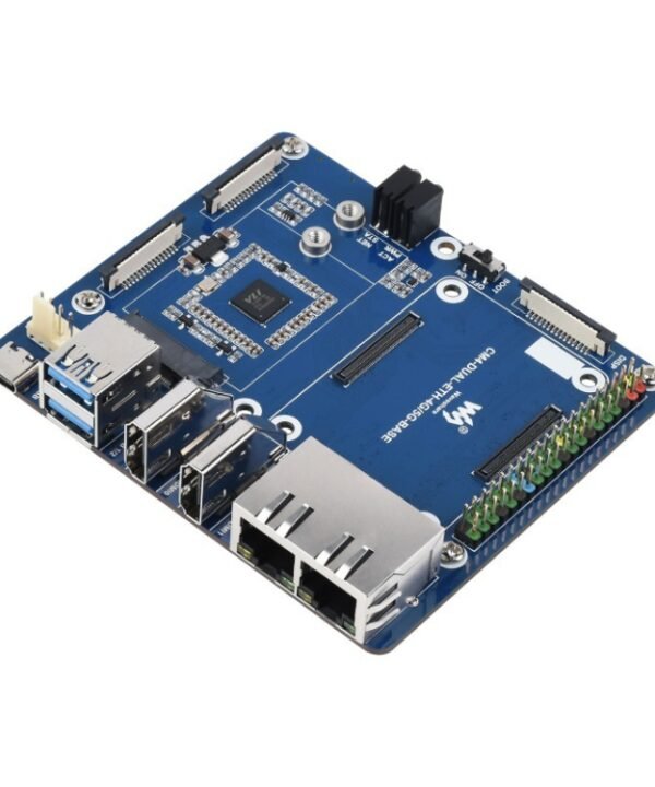 Waveshare Dual Gigabit Ethernet 5G / 4G Base Board for Raspberry Pi CM4