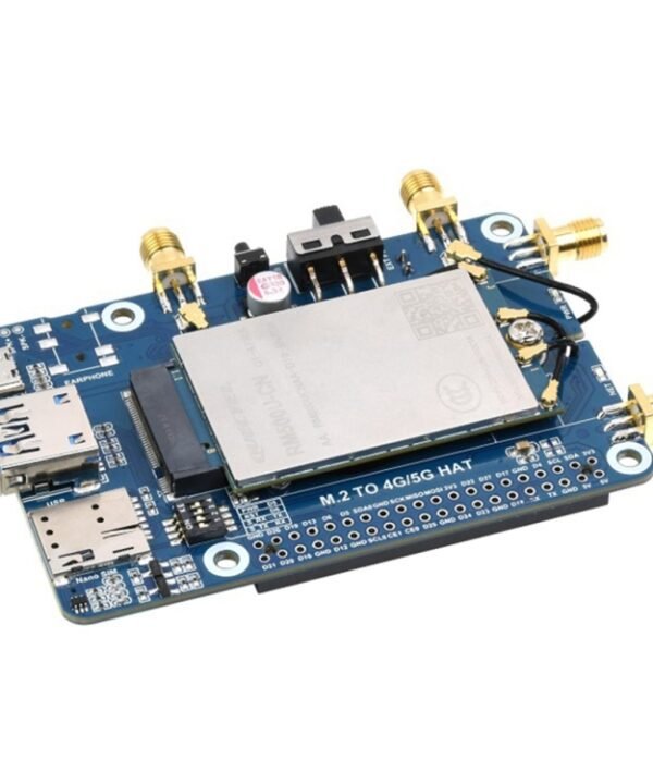 Waveshare RM500U-CN 5G HAT Quad Antennas LTE-A Multi Band Module Board for Raspberry Pi