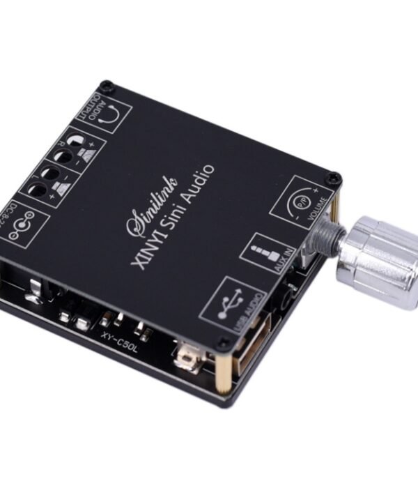 50W MP3 Stereo Audio Digital Power Amplifier Board Bluetooth Amplifier Module, with Shell