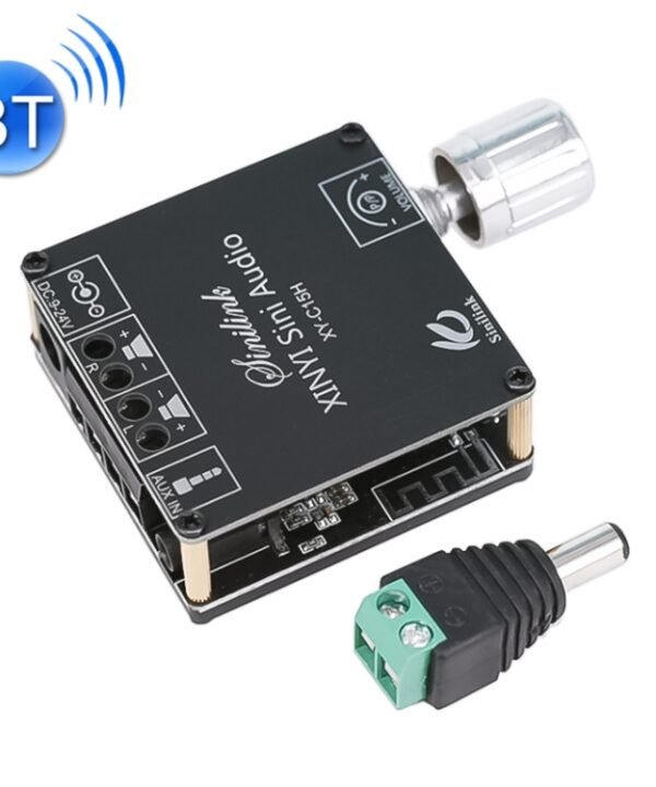 XY-C15H 20W Dual Channel HIFI Bluetooth 5.0 Stereo Digital Audio Power Amplifier Board with Shell