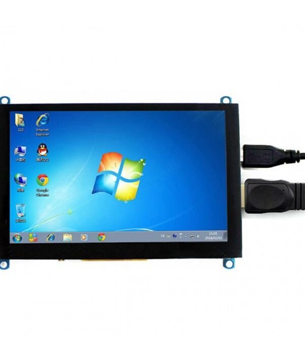 WAVESHARE 5 Inch HDMI LCD (H) 800x480 Touch Screen  for Raspberry Pi Supports Various Systems