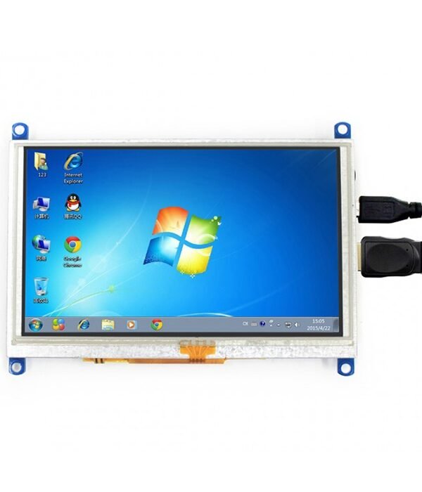WAVESHARE 5 Inch HDMI LCD (G) 800x480 Touch Screen  for Raspberry Pi Supports Various Systems