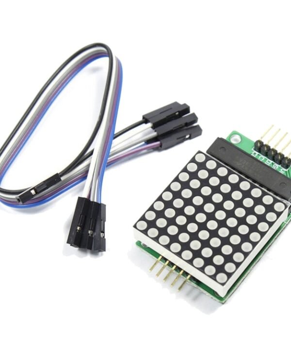 MAX7219 New Red Dot Matrix Module Support Common Cathode Drive with 5-Dupont Lines for Arduino