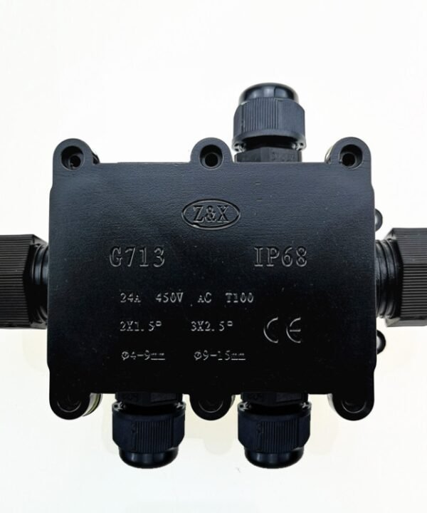 G713 IP68 Waterproof Five-way Junction Box for Protecting Circuit Board