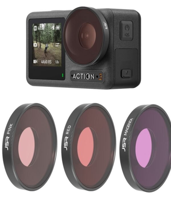JSR Diving Red / Pink / Purple Color Lens Filter For DJI Osmo Action 3