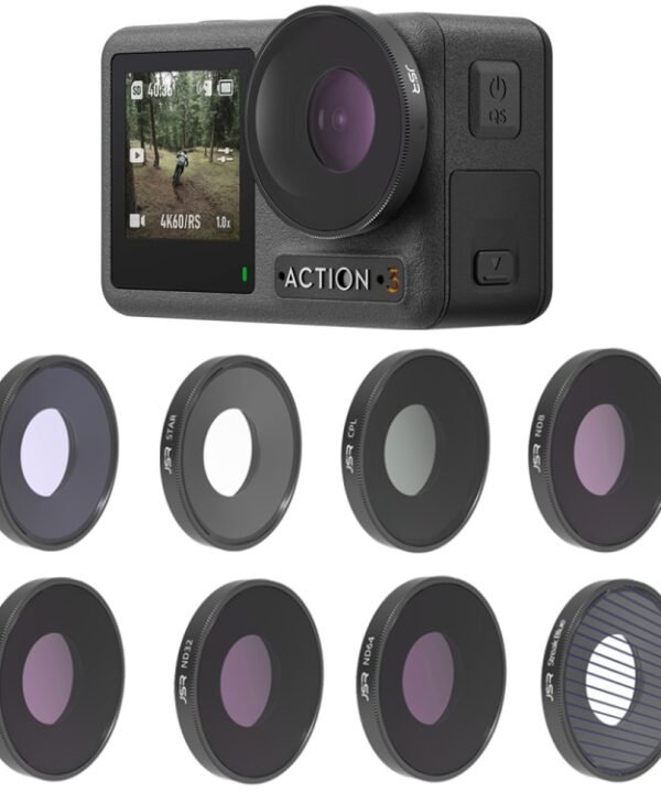 JSR 8 in 1 Streak Blue CPL ND8 ND16 ND32 ND64 STAR NIGHT Lens Filter For DJI Osmo Action 3