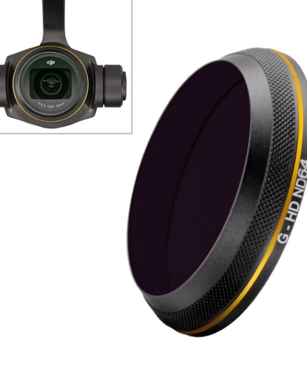 PGYTECH X4S-HD ND64 Gold-edge Lens Filter for DJI Inspire 2 / X4S Gimbal Camera Drone Accessories