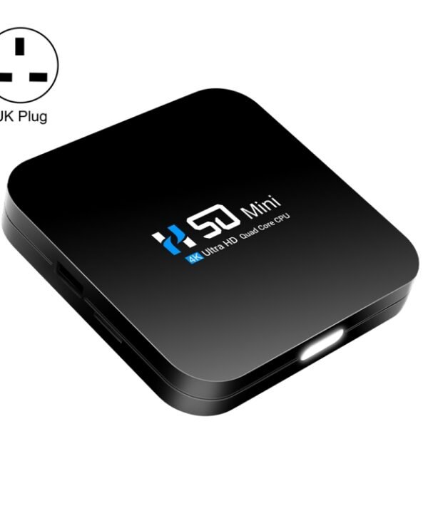 H50 Mini 4K Smart Network TV Box, Android 10.0, RK3318 Quad Core, 2GB+16GB, EU Plug, 2GB+16GB