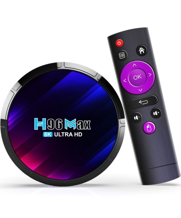 H96 Max 8K Ultra HD Smart TV Box Android 13.0 Media Player with Remote Control, RK3528 Quad-Core, 4GB+64GB, 4GB+64GB