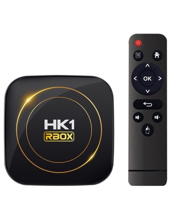 HK1 RBOX-H8S 4K Ultra HD Android 12.0 Smart TV Box with Remote Control, Allwinner H618 Quad-Core, 4GB+32GB, 4GB+32GB