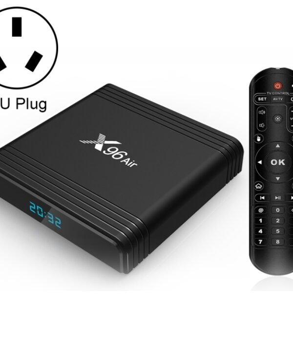 X96 Air 8K Smart TV BOX Android 9.0 Media Player with Remote Control, Quad-core Amlogic S905X3, RAM: 2GB, ROM: 16GB, Dual Band WiFi, AU Plug, 2GB+16GB