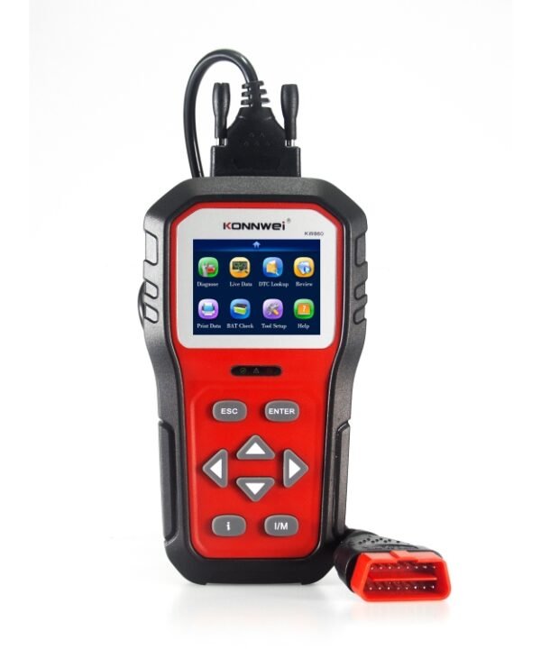 KONNWEI KW860 Car 2.8 inch TFT Color Screen Battery Tester Support 8 Languages / I Key Analysis Function