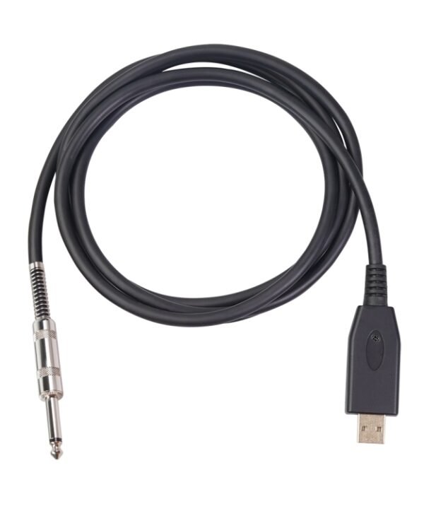 US48S USB to 6.35mm Electric Guitar Recording Cable, 2m, 3m