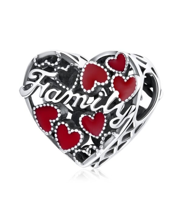 S925 Sterling Silver Warm Family Love Beads DIY Bracelet Necklace Accessories