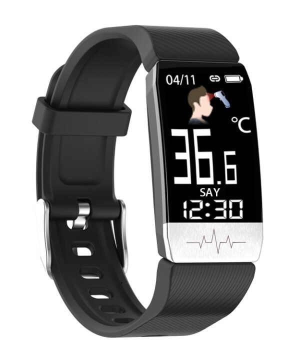 T1S 1.14 inch Screen IP67 Waterproof Smart Bracelet, Support Blood Oxygen Monitoring / Body Temperature Monitoring / Heart Rate Monitoring