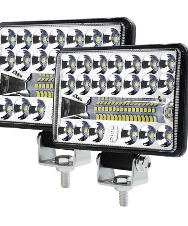 2 PCS WUPP CS-1243A1 Car 4 inch Square 20LEDs Highlight Work Light Modified Spotlight