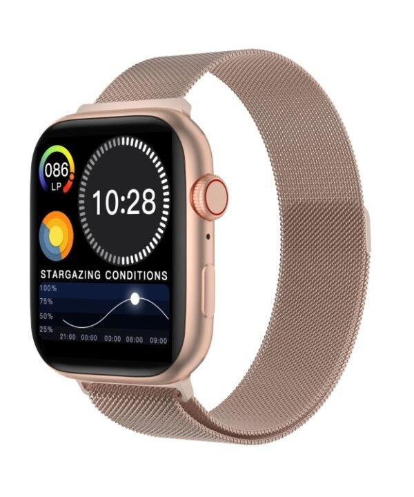 DW35PRO 1.75 inch Color Screen IPX7 Waterproof Smart Watch, Support Bluetooth Answer & Reject / Sleep Monitoring / Heart Rate Monitoring, Style: Steel Strap, Steel Strap(Rose Gold), Steel Strap(Blue), Steel Strap(Silver), Steel Strap(Black)