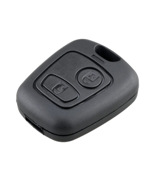 Car Key Case for Peugeot 2-button Straight Board with 206 Socket, without Blade