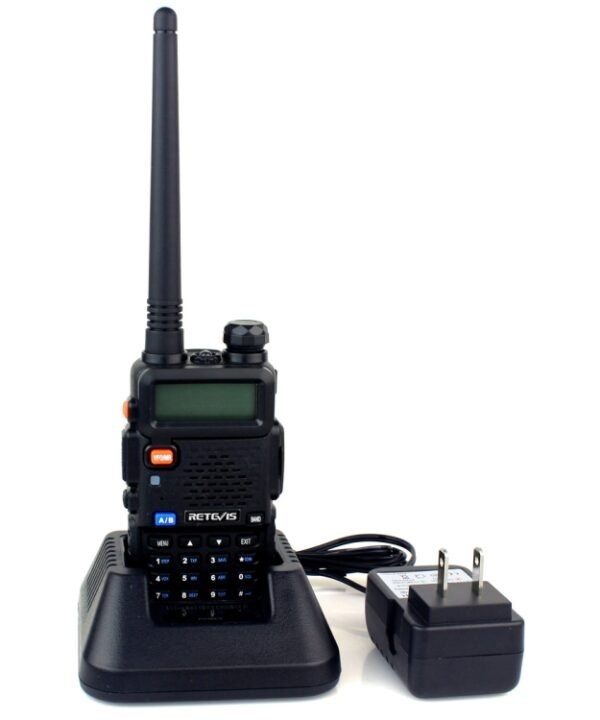 RETEVIS RT-5R 400-520MHz + 136-174MHz 128CHS USB Two-segment Handheld Walkie Talkie, USB, EU Plug, UK Plug