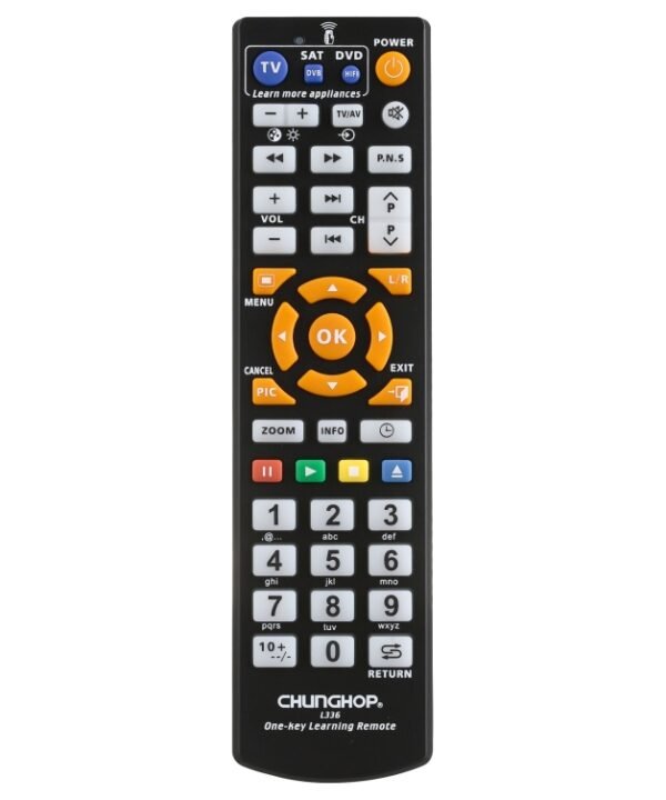 CHUNGHOP L336 Universal Smart Learning Remote Controller for TV / CBL / DVD, L336(Black), L336(Silver)
