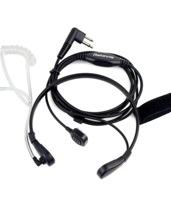 RETEVIS M Throat PTT Covert Acoustic Tube Earphone Speaker Microphone