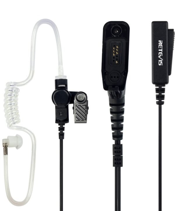 RETEVIS R-1M21 Two-wire Large PTT Acoustic Tube Earphone Microphone for Motorola XPR6000/XPR6550/DP4800/DP4801