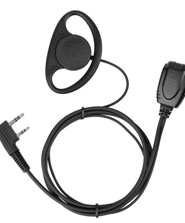 RETEVIS RE-3224 K 2 Pin D-type Earhook Earphone Microphone for H777/RT21/RT22/RT24/RT1/ RT3/RT81
