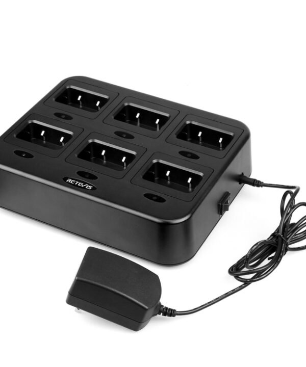 RETEVIS RTC21 Multi-function Six-Way Walkie Talkie Charger for Retevis RT21/RT24,, RTC21 EU Plug, RTC21 US Plug