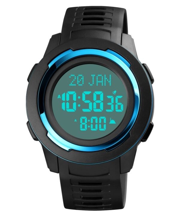 SKMEI 1729 Qibla Calendar Timing Multifunctional LED Digital Display Luminous Electronic Watch