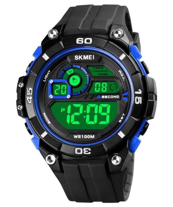 SKMEI 1756 Dual Time Countdown Alarm Clock Men Sports Luminous Electronic Watch