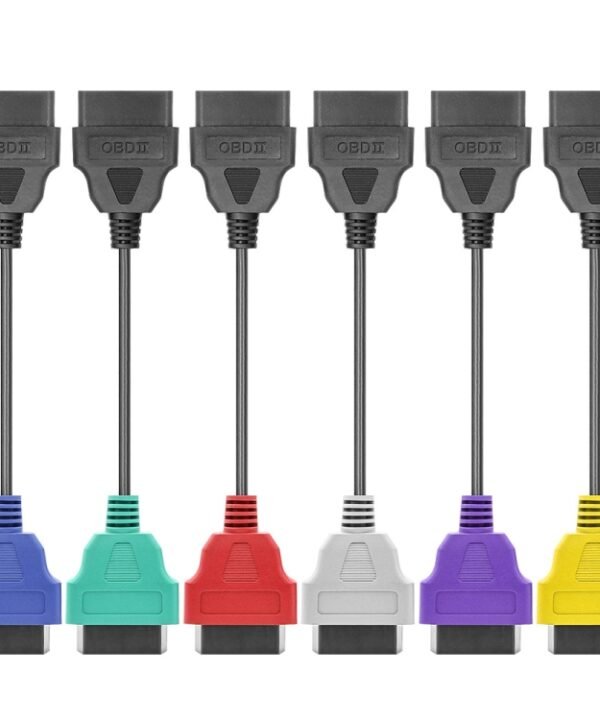 6-color OBD ECU Scan Adapter Cable Bundle for Fiat