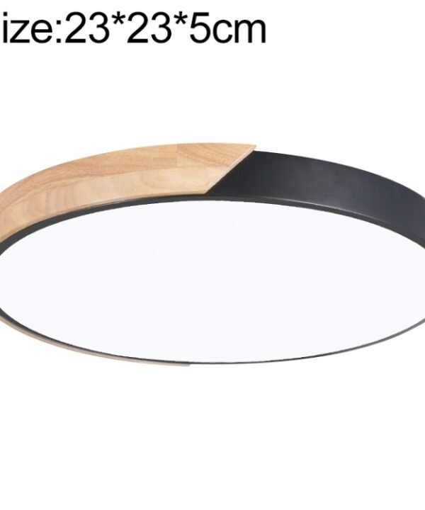 Wood Macaron LED Round Ceiling Lamp, White Light, 23cm, 30cm, 40cm, 50cm, 60cm